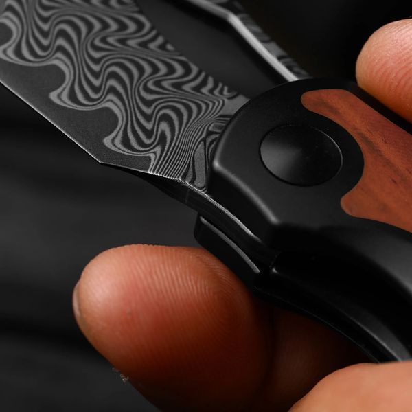 Allure | S45VN | Micarta With Vortex Pattern