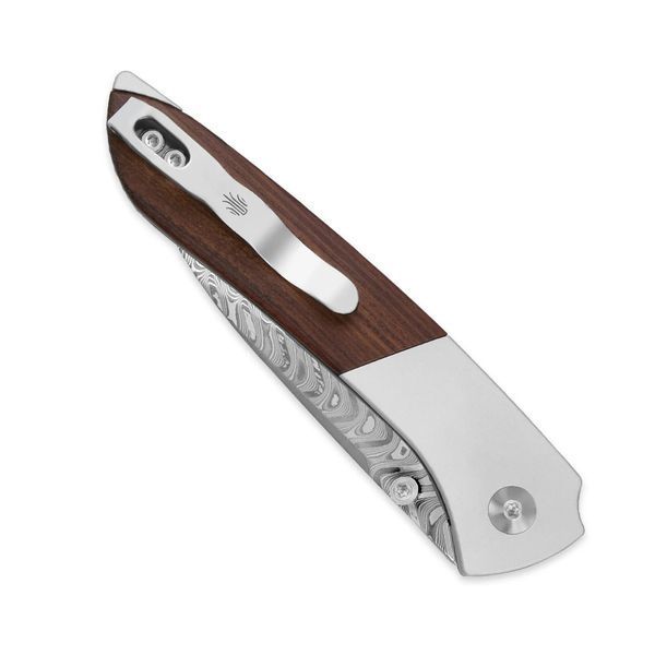 Spitfire | Damascus Steel | Aluminum & Mkuruti Wood