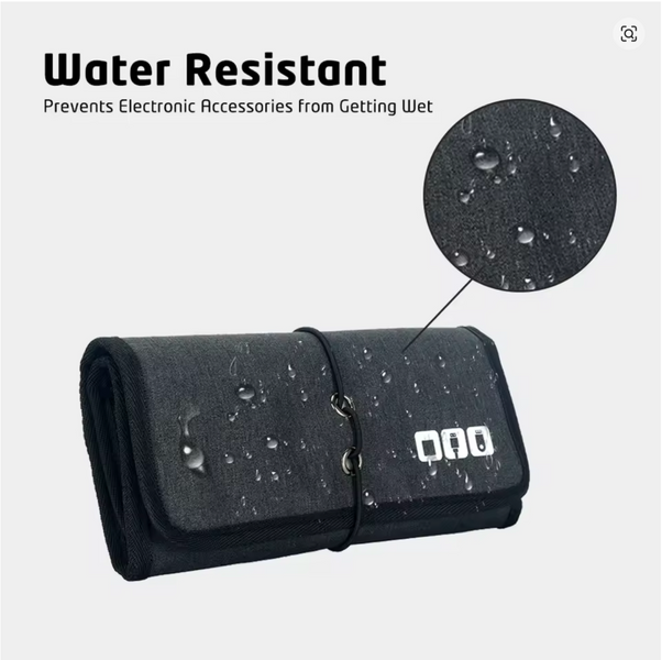 Electronics Accessory Roll-Up Organizer Bag