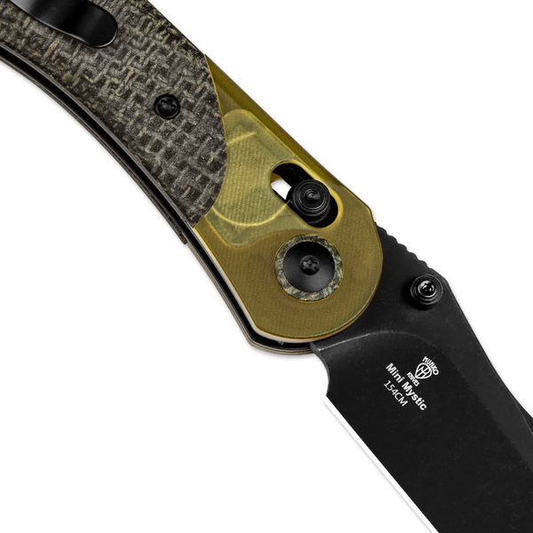 Mini Mystic | 154CM | Burlap Micarta+PEI V3636C1 фото